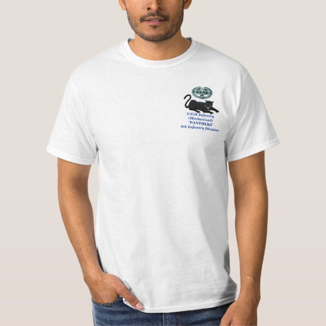 2/47th Golf-Shirt des Infanterie-Panther-CMB T-Shirt (Vorderseite)