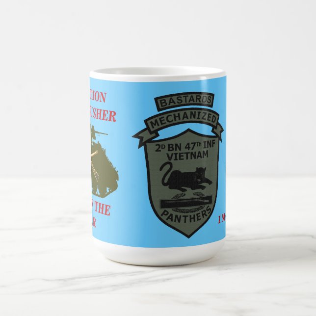2/47th Inf. Operations-Rockcrusher- überwundene Kaffeetasse (Mittel)