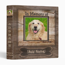 Ajouter Chien Photo Mémorial Vinyl Classeur