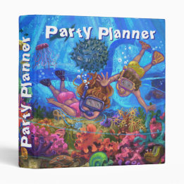 2,54 Cm Classeur de planificateur de fête sous la mer
