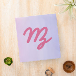 2,54 Cm Classeur dégradé rose violet La Macuca Logo