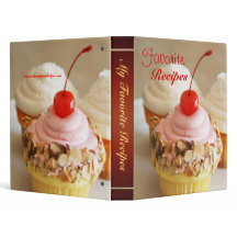 Classeur doux de recette de désert de petit gâteau