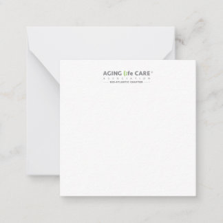 2,5" x 2,5" flache Note Card - Mittelatlantik Mitteilungskarte
