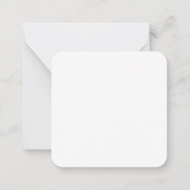 2,5" x 2,5" flache Note-Karte Mitteilungskarte (Vorderseite)