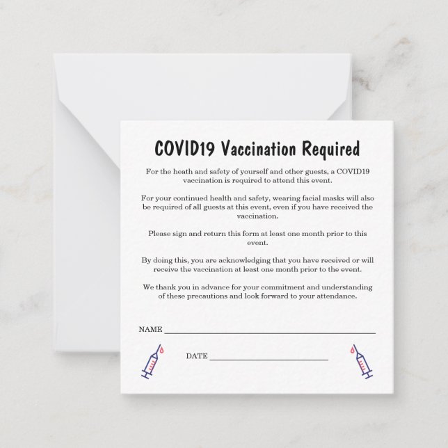 2,5" x 2,5" flache Note-Karte Mitteilungskarte (Vorderseite)