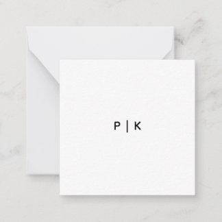 2,5" x 2,5" flache Notizkarte Mitteilungskarte