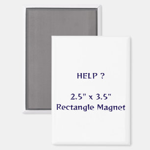 2,5" x 3,5" Rechteckmagnet Magnet