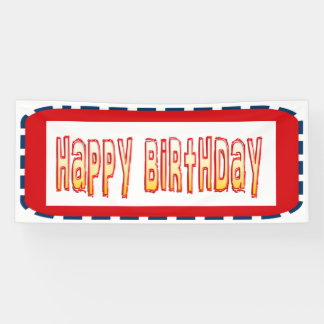 2.5' x 6' Banner GLÜCKLICHGeburtstagsgeschenk+Gebu