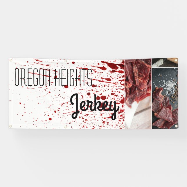 2.5'x6' Business Ankündigung Blood Spritzer Vampi Banner (Horizontal)