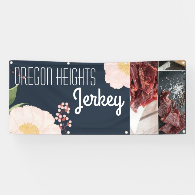2.5'x6' Business Announcement Baby Pink Cosmos auf Banner (Horizontal)