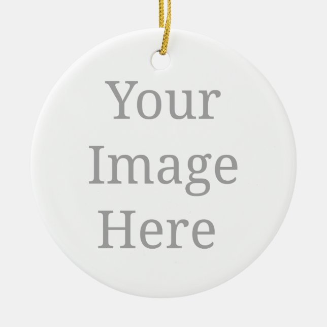 2,87" Durchmesser Keramik Ornament (Vorne)