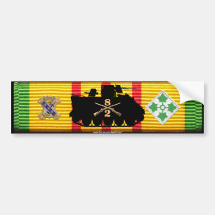 2/8th Inf spüren u. Insignien VSM auf Autoaufkleber