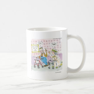 2 Alte Hippies & Peace Sign Funny Gaben T-Shirts T Kaffeetasse