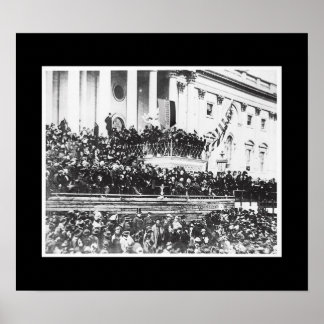 2. Amtseinführung von Präsident Abraham Lincoln Poster