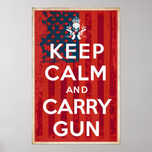 2. Änderungsrechte Behielt Beruhigung und Carry Gu Poster