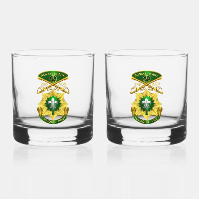 2. Armored Cavalry Regiment ACR Whiskyglas (Vorderseite)