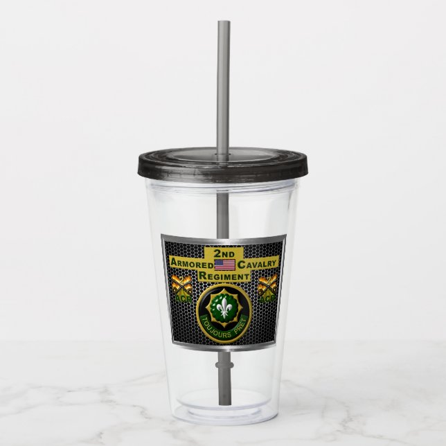 2. Armored Cavalry Regiment "Always Ready" Acryltrinkbecher (Vorderseite)