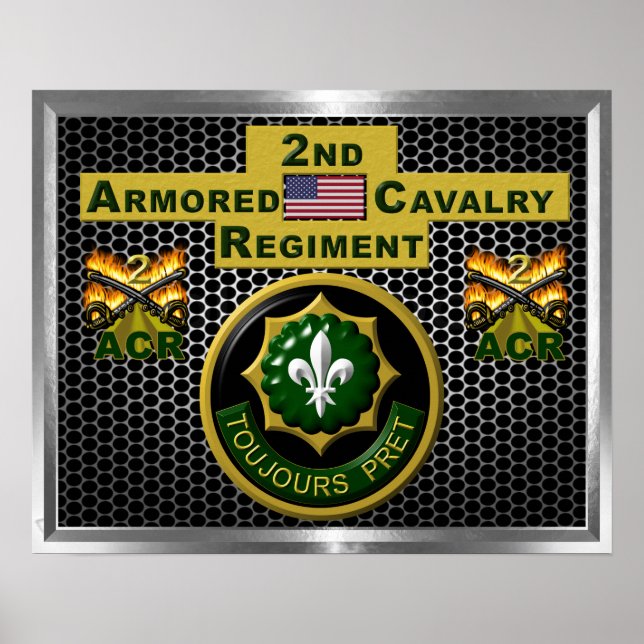 2. Armored Cavalry Regiment "Always Ready" Poster (Vorne)