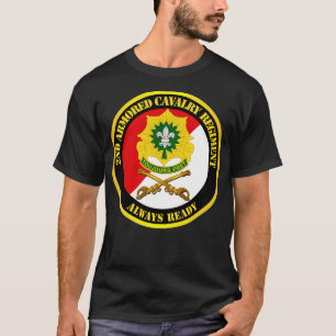 2. Armored Cavalry Regiment DUI Red White immer T-Shirt