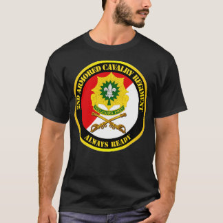 2. Armored Cavalry Regiment DUI Red White immer T-Shirt