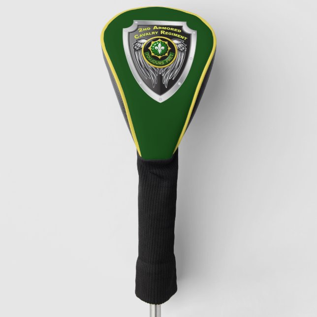 2. Armored Kavallerieschild Golf Headcover (Vorderseite)