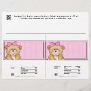 2 Baby Bear Dusche Bar Wrappers Gastgeschenke