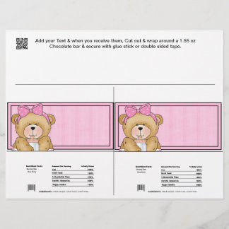 2 Baby Bear Dusche Bar Wrappers Gastgeschenke