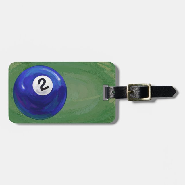 2 Ball Gepäckanhänger (Vorderseite horizontal)