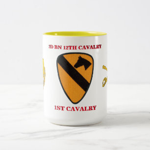 2. BATAILLON-12. KAVALLERIE-1. KAVALLERIE-TASSE ZWEIFARBIGE TASSE