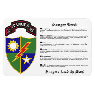 2. Bataillon - 75. Ranger Regiment Magnet 4x6