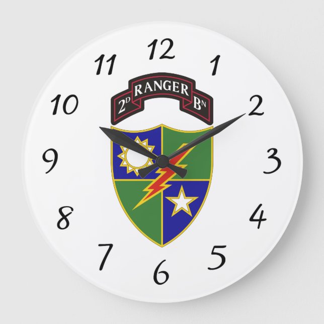 2. Bataillon - 75. Ranger-Regiment - Wanduhr (Vorderseite)