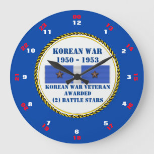 2 BATTLE STARS KOREAN WAR VETERAN GROßE WANDUHR