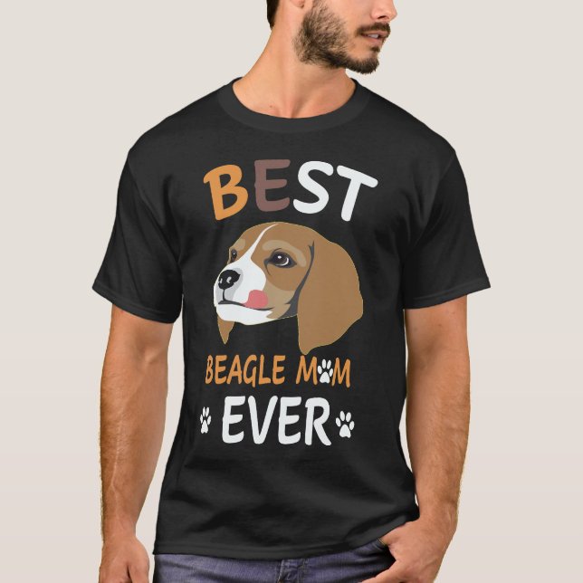 2 Beste Beagle-Mutter überhaupt Beagle T-Shirt (Vorderseite)