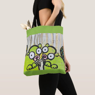 2 Biber Grüne Tragetasche Tasche