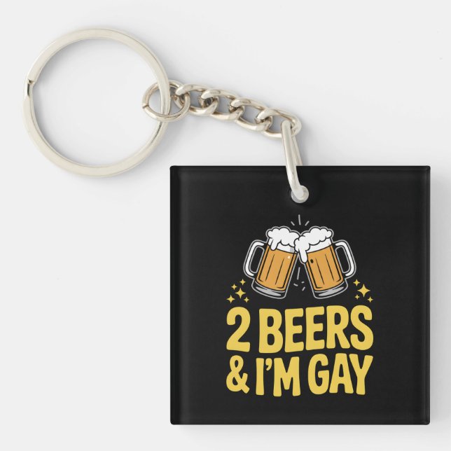 2 bières et je suis Gay Funny LGBTQ Pride Ally Arc (Devant)