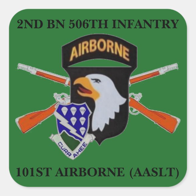 2. BN 506. INFANTRIE 101. IM FLUGZEUG STICKER (Vorderseite)