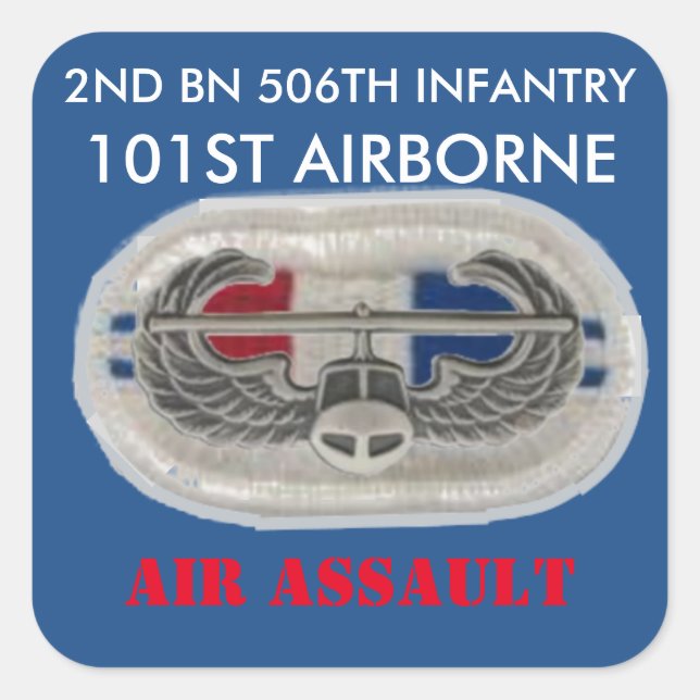 2. BN 506. INFANTRIE 101. IM FLUGZEUG STICKER (Vorderseite)