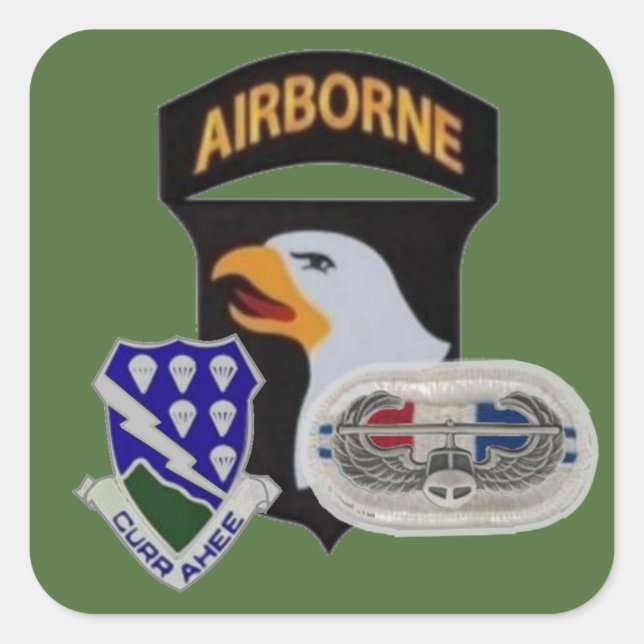 2. BN 506. INFANTRIE 101. IM FLUGZEUG STICKER (Vorderseite)