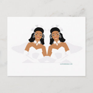 2 Brides Ethnic Postkarte