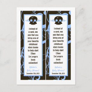 2 Buch Marks Boy Blue Punk Rock Skull Flame Einladungspostkarte