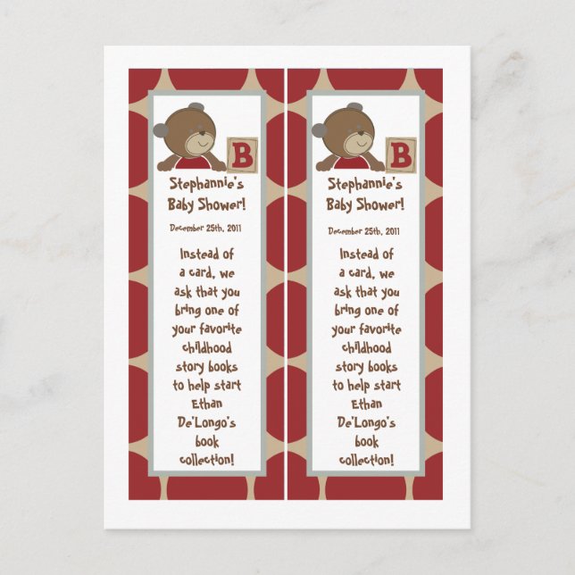 2 Buchmarken Cocalos Buttons Einladungspostkarte (Vorderseite)