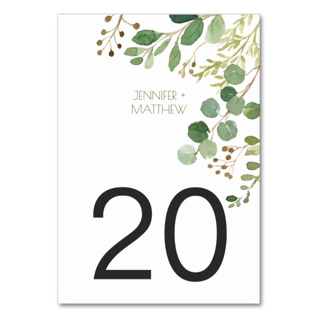 #2 Cartes de table de rêve botanique rustique (Par défaut)