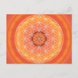 2 Chakra-Blume Postkarte