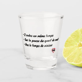 2 Codes gleichzeitig Schnapsglas