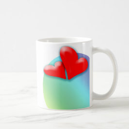 2 Coeurs dansant pour la Mug de la Saint Valentin