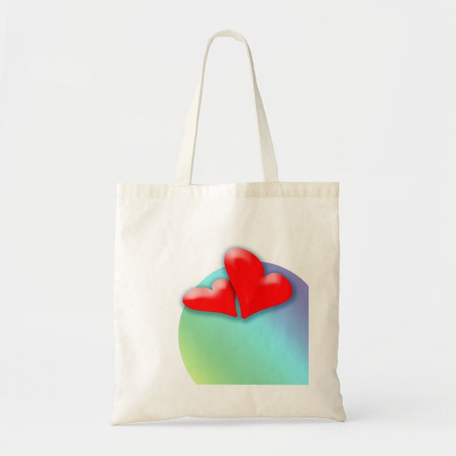 2 Coeurs dansant pour le Sac fourre-tout de la Sai (Devant)