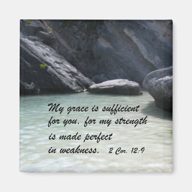 2 Cor. 12:9 Magnet (Vorne)