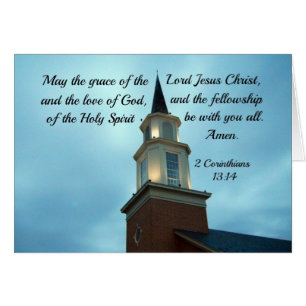 2 Cor. 13:14 Que la grâce du Seigneur Jésus...