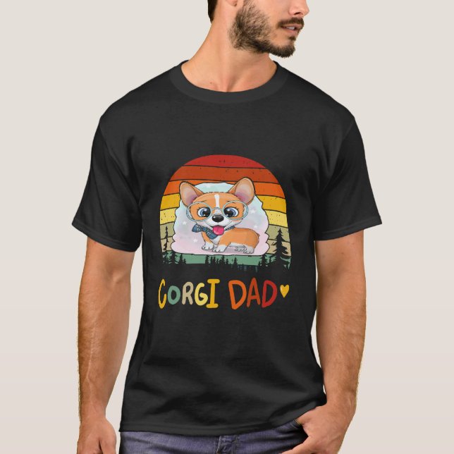 2 Corgi-Vater Corgi T-Shirt (Vorderseite)
