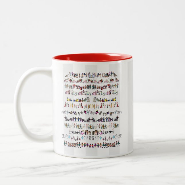 2 Couleurs 12 ponts - tasse (Gauche)